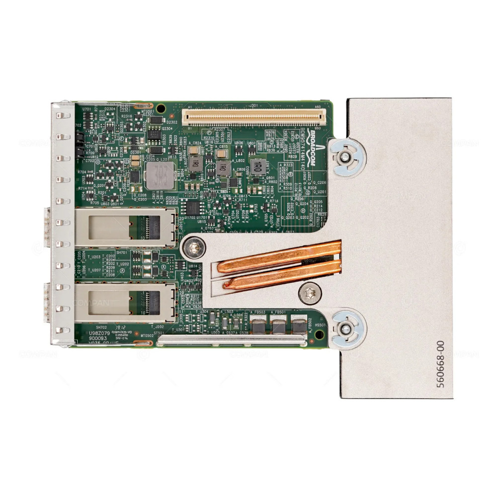 6WMMV  DELL BROADCOM 57414 DUAL PORT 25G SFP28 NETWORK DAUGHTER CARD FOR R740 R740XD